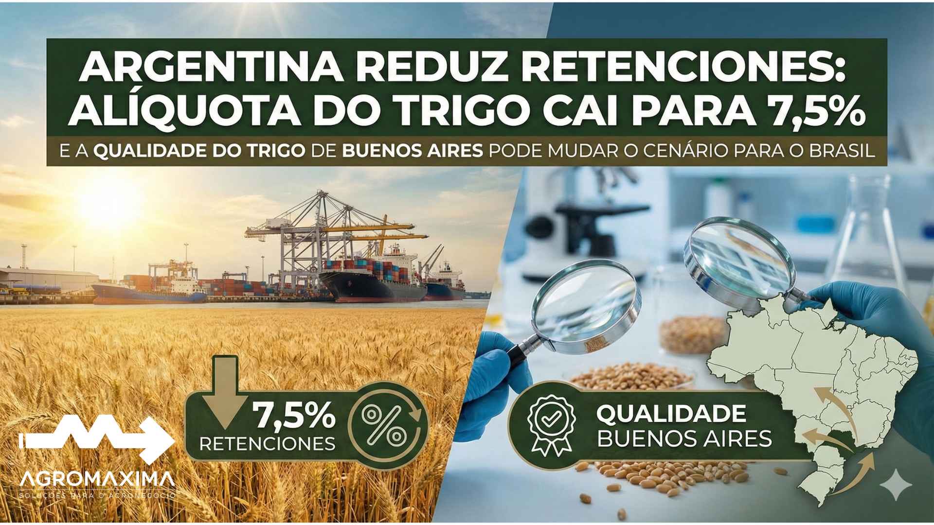 Retenciones trigo 7,5%